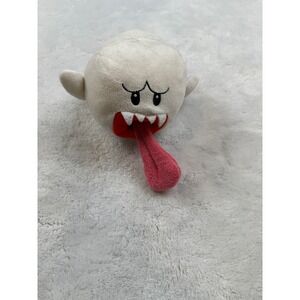 Nintendo Super Mario Boo Plush Stuffed Animal White‎ Ghost with Tongue Toy
